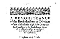 A Remonstrance of the Bewinthebbers or Directors of the Netherlands East India Company - 10444913